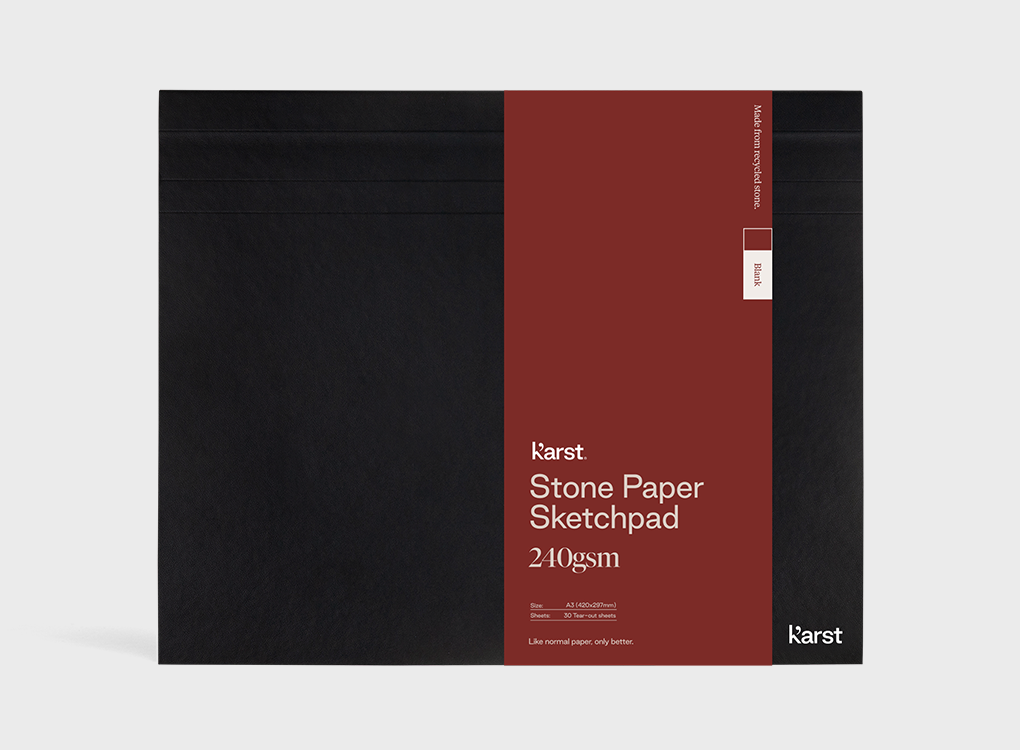 A3 karst sketch pad with thick environmentally friendly stone paper