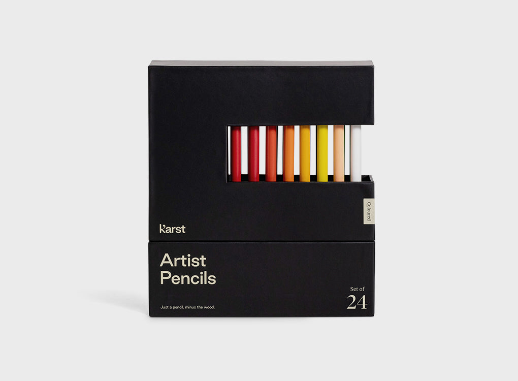 Karst artist pencils, eco friendly with no wood, in box