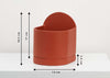 Sol planter by Capra Designs, with the product dimensions shown.