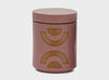 paddywax form candle in mandarin mango with a rose pink reusable ceramic pot that becomes a planter