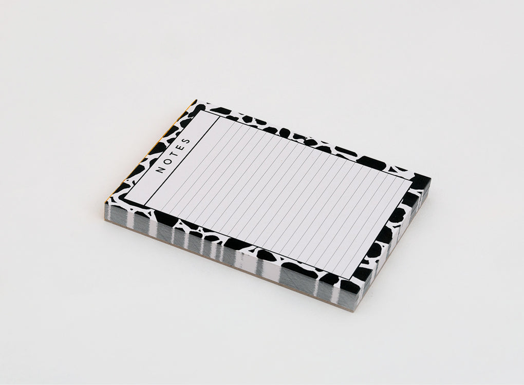 Black and White print Notes Pad by Studio Wald