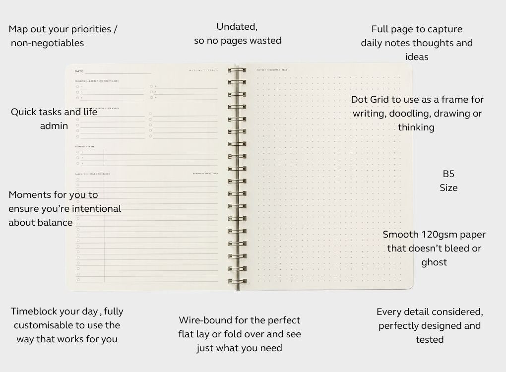 MOXON | B5 'Form' Daily Planner