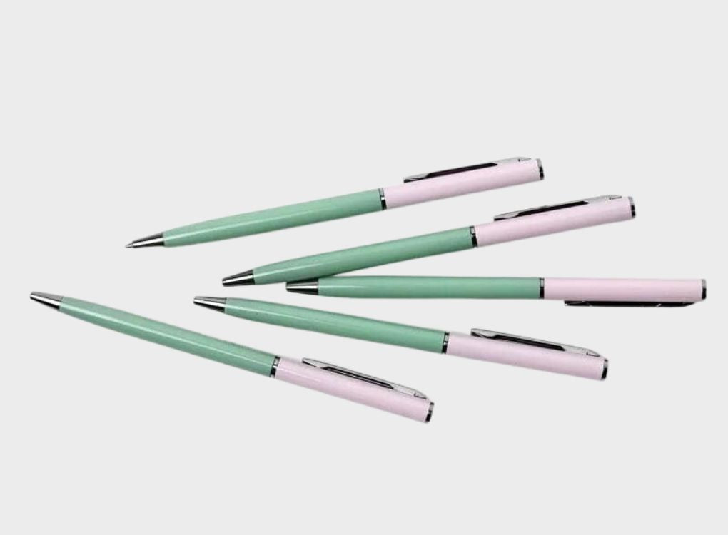 Collection of Papier Tigre Pens in colour-block design
