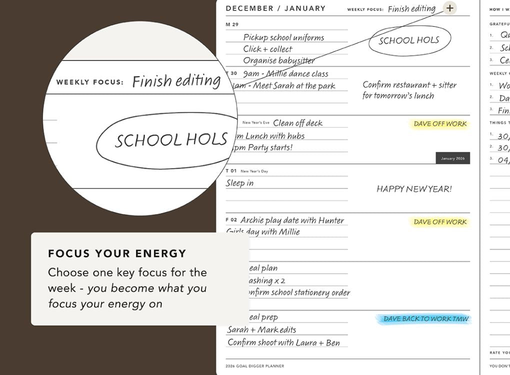 MiGoals | 2026 Goal Digger Diary - Bold