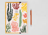 Seaweed sea themed notebook in a5