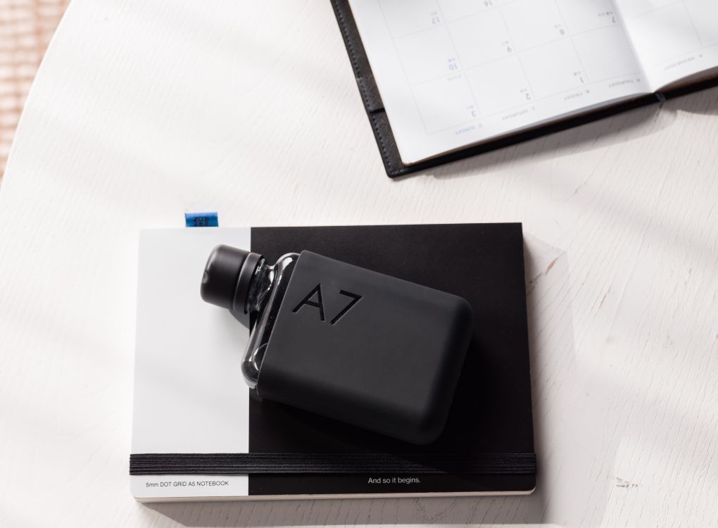 Memobottle A7 bundle - includes coloured sleeve and lid | 180ml