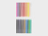 24 vibrant coloured watercolour pencils