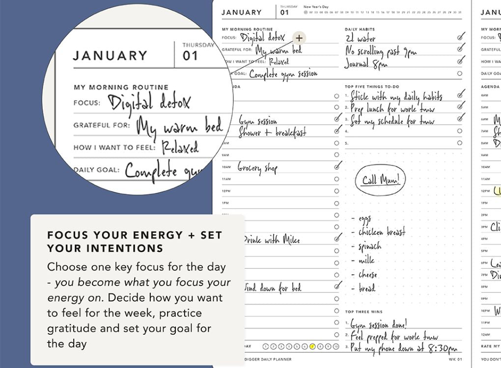 MiGoals | 2026 Goal Digger Diary - Daily