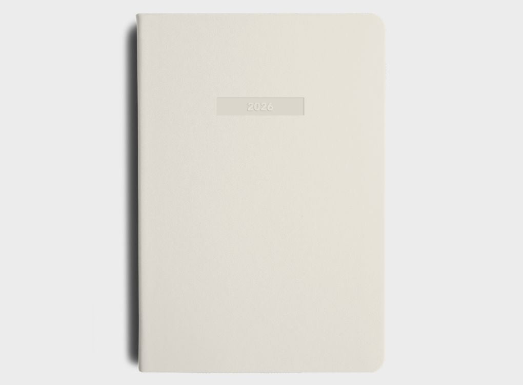 MiGoals 2026 A5 Weekly Spread Diary in Vanilla Bean