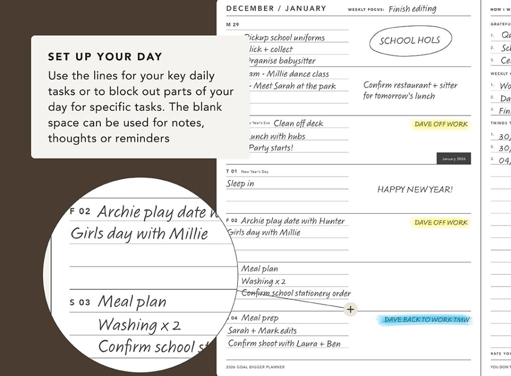 MiGoals | 2026 Goal Digger Diary - Bold