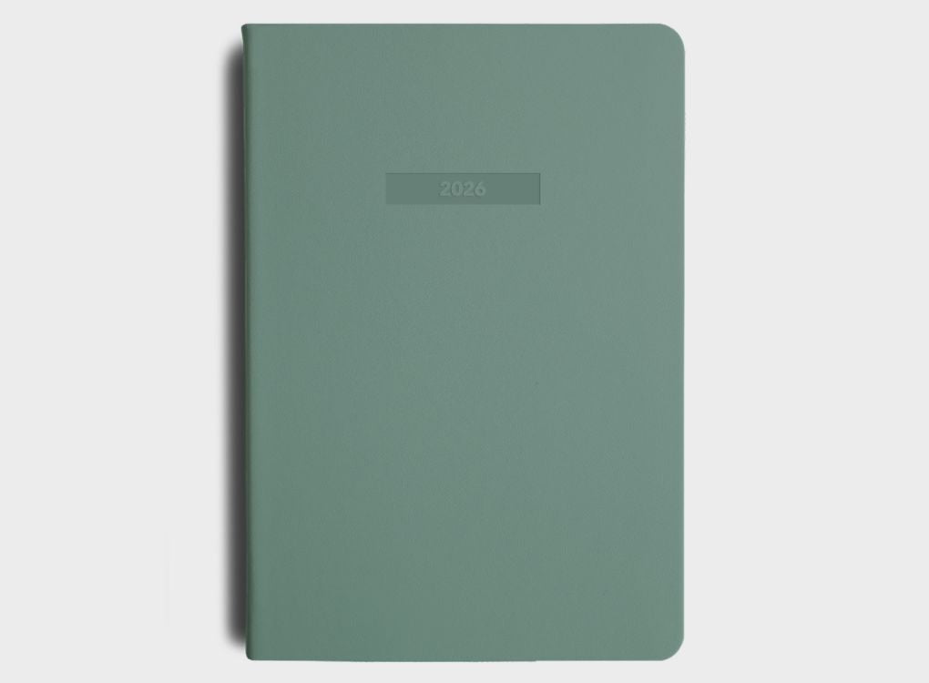 MiGoals 2026 A5 Weekly Spread Diary in Sea Green