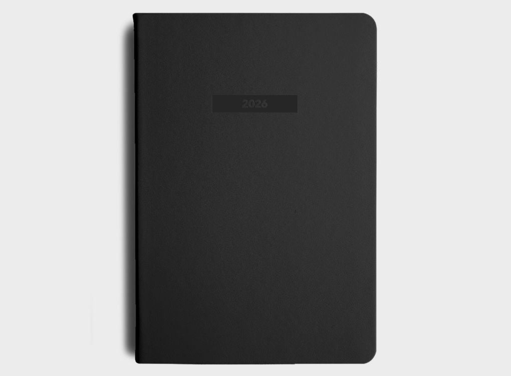 MiGoals 2026 A5 Weekly Spread Diary in Black