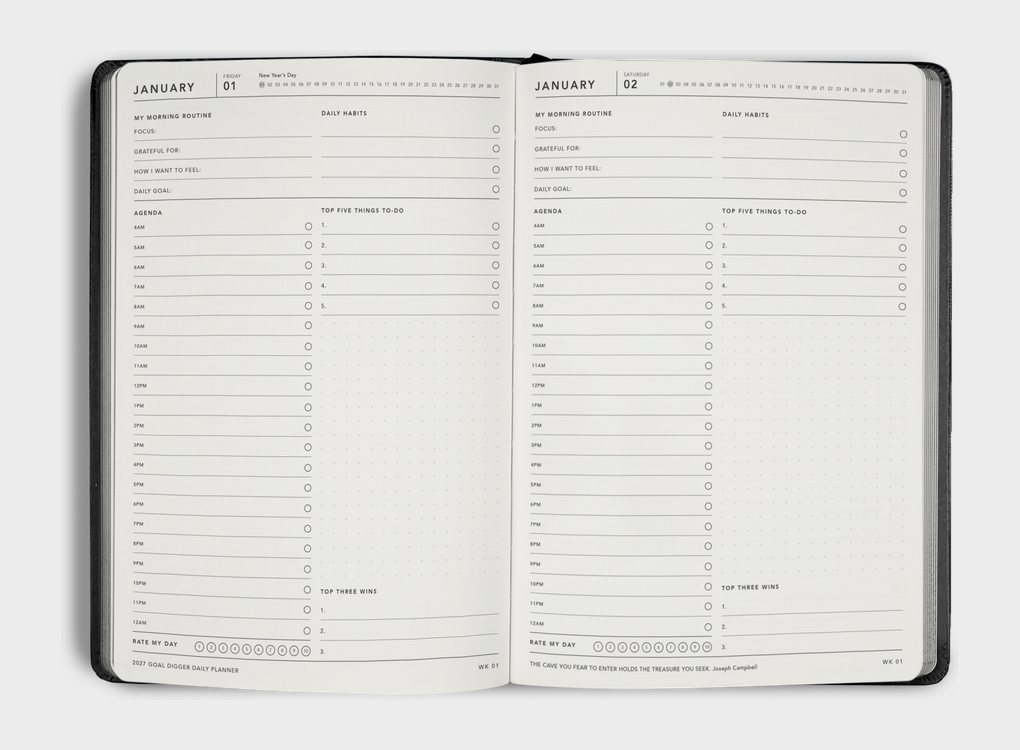 MiGoals | 2027 B5 Goal Digger Daily Diary