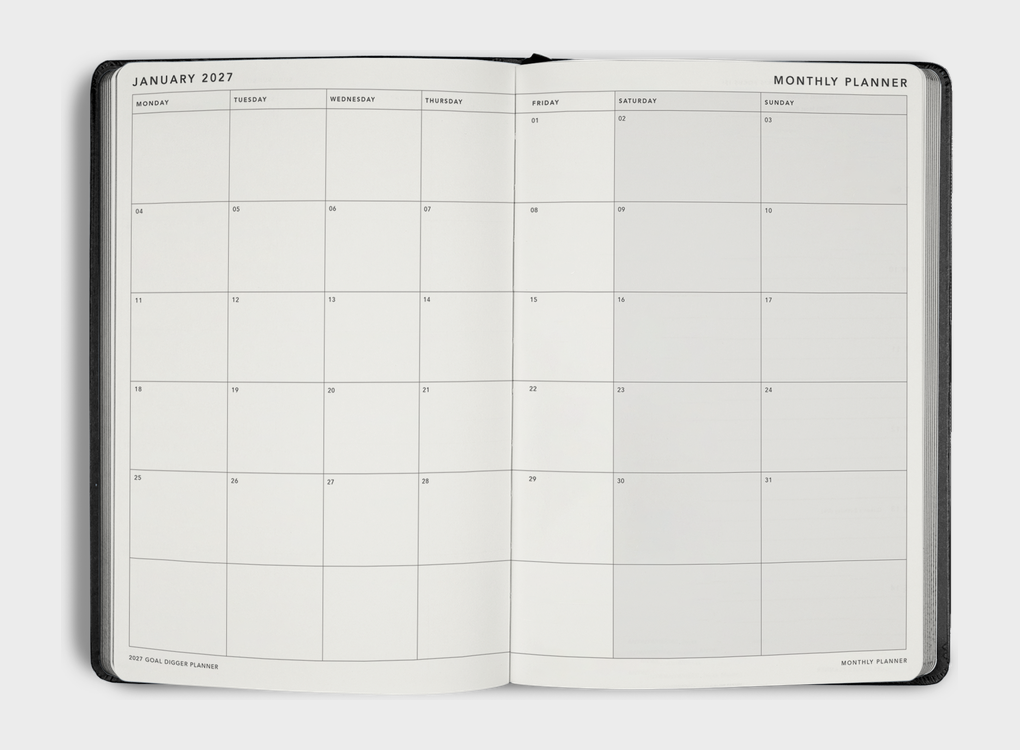 PRE ORDER MiGoals | 2027 B5 Goal Digger Diary - 2 cover styles available
