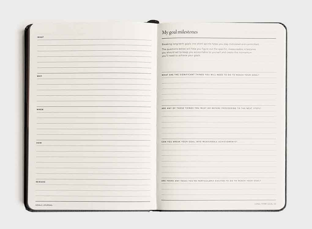 SAMPLE SALE MiGoals | Goals Journal (undated)