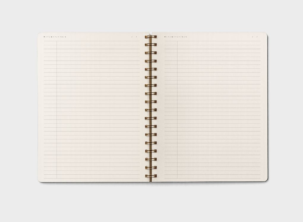 MOXON FORM notebook inside page layout 