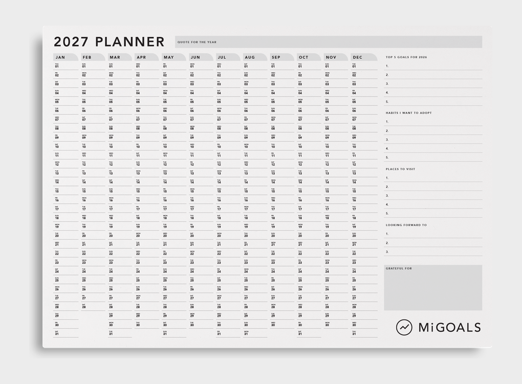 PRE-ORDER MiGoals | 2027 Wall Planner