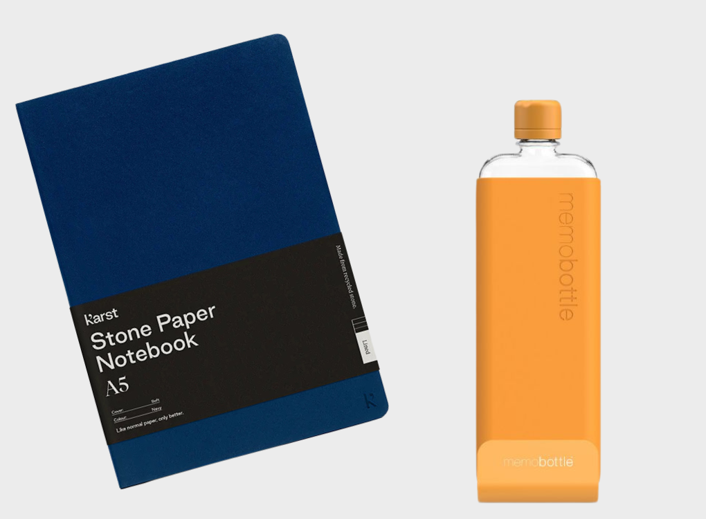 SOFTCOVER NOTEBOOK AND SLIM MEMOBOTTLE BUNDLE NORMAL RRP £61