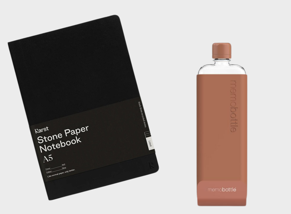 SOFTCOVER NOTEBOOK AND SLIM MEMOBOTTLE BUNDLE NORMAL RRP £61