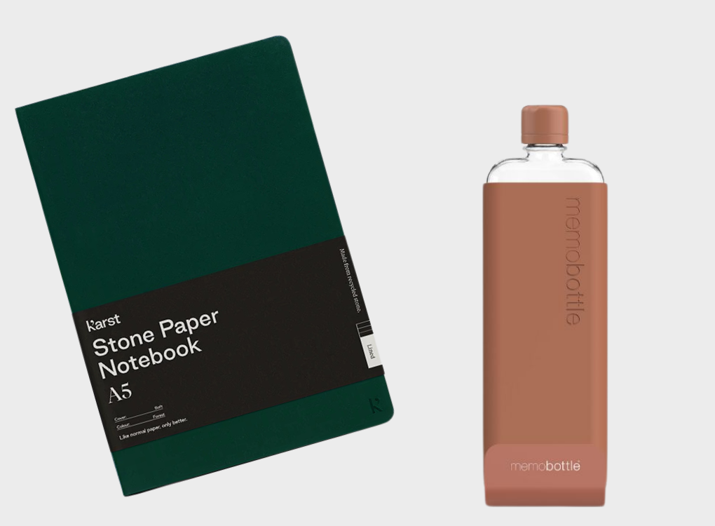 SOFTCOVER NOTEBOOK AND SLIM MEMOBOTTLE BUNDLE NORMAL RRP £61
