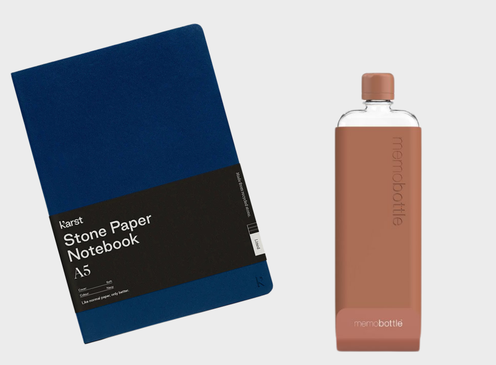 SOFTCOVER NOTEBOOK AND SLIM MEMOBOTTLE BUNDLE NORMAL RRP £61