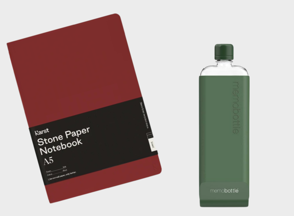 SOFTCOVER NOTEBOOK AND SLIM MEMOBOTTLE BUNDLE NORMAL RRP £61