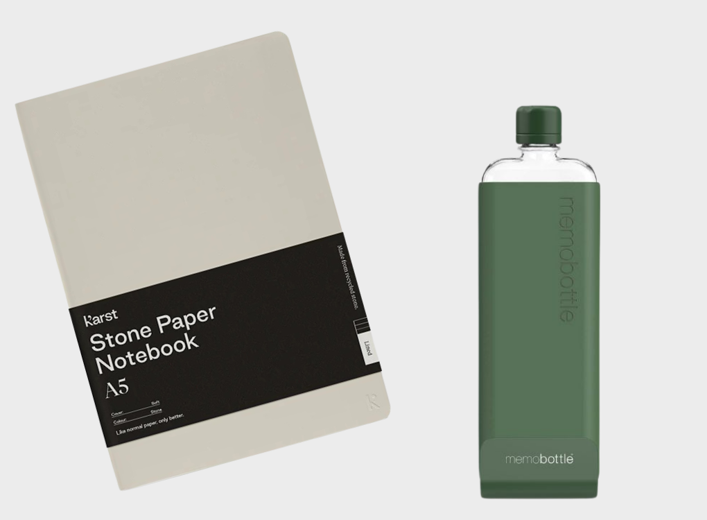 SOFTCOVER NOTEBOOK AND SLIM MEMOBOTTLE BUNDLE NORMAL RRP £61