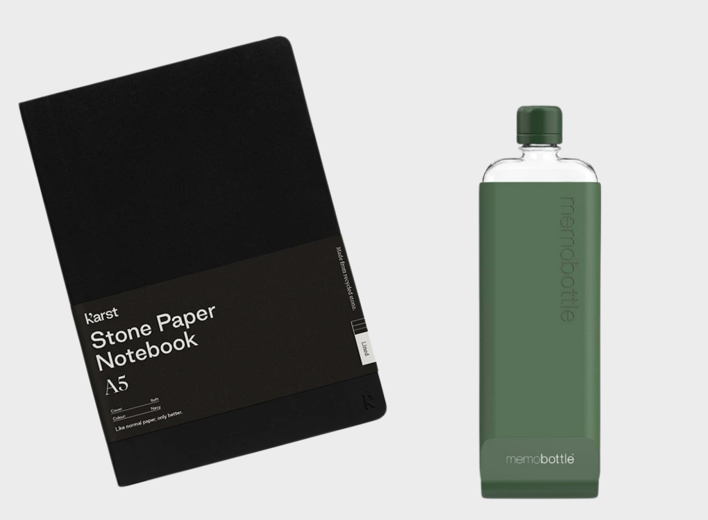 SOFTCOVER NOTEBOOK AND SLIM MEMOBOTTLE BUNDLE NORMAL RRP £61