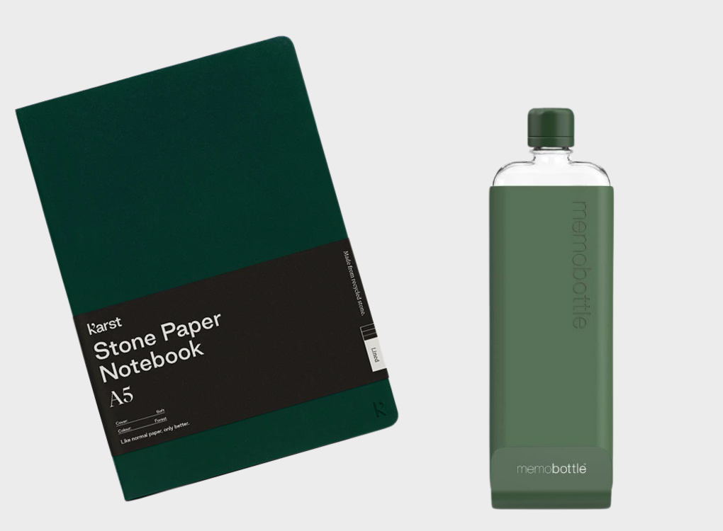 SOFTCOVER NOTEBOOK AND SLIM MEMOBOTTLE BUNDLE NORMAL RRP £61