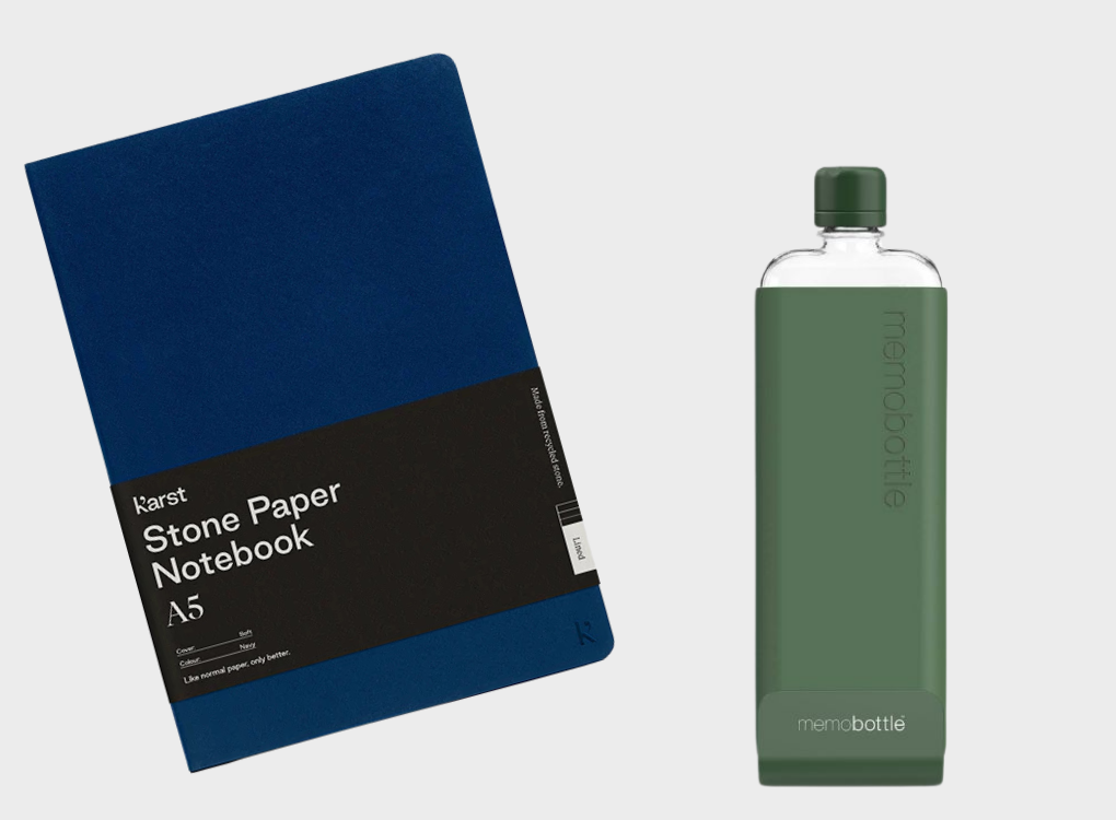 SOFTCOVER NOTEBOOK AND SLIM MEMOBOTTLE BUNDLE NORMAL RRP £61