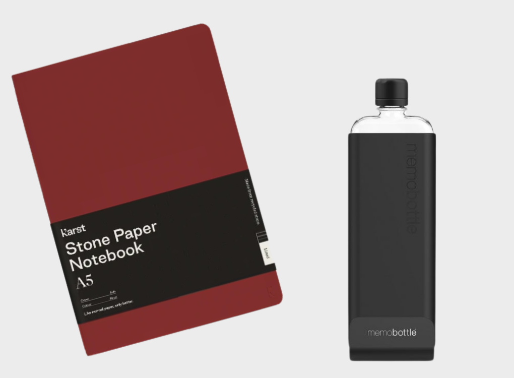 SOFTCOVER NOTEBOOK AND SLIM MEMOBOTTLE BUNDLE NORMAL RRP £61
