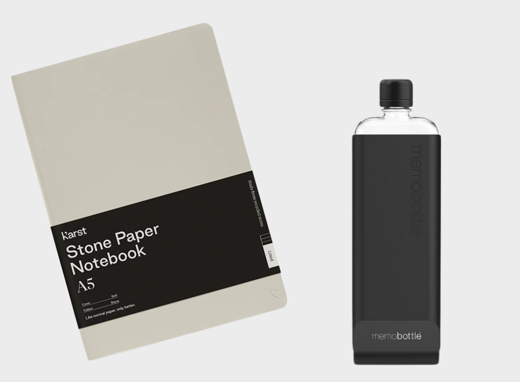 SOFTCOVER NOTEBOOK AND SLIM MEMOBOTTLE BUNDLE NORMAL RRP £61