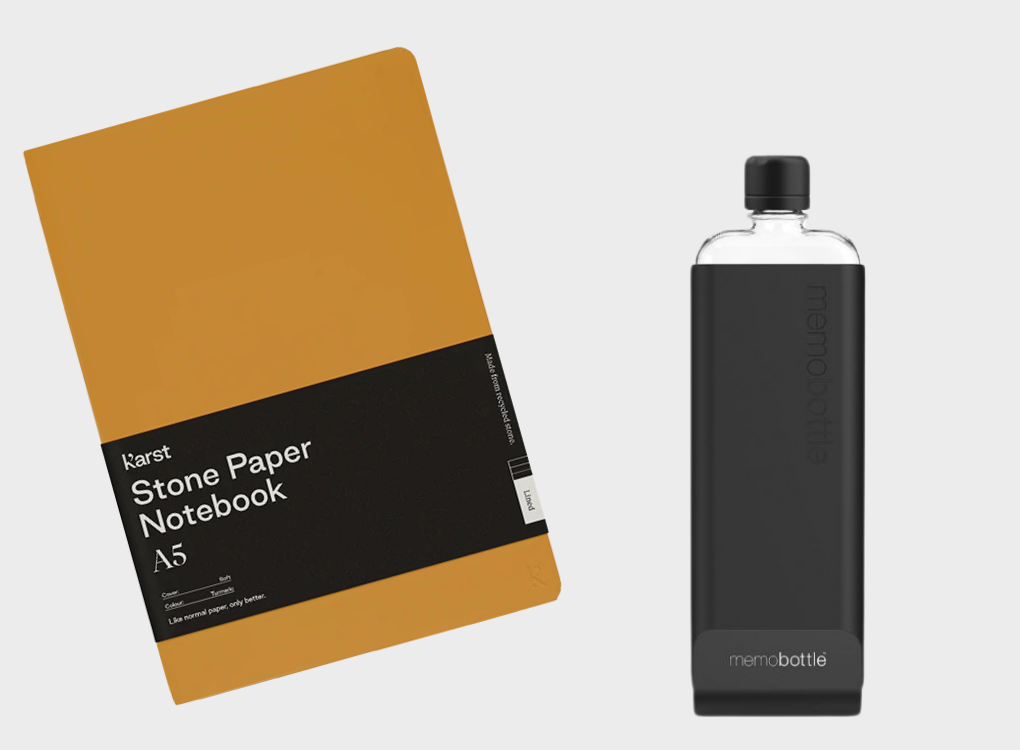 SOFTCOVER NOTEBOOK AND SLIM MEMOBOTTLE BUNDLE NORMAL RRP £61