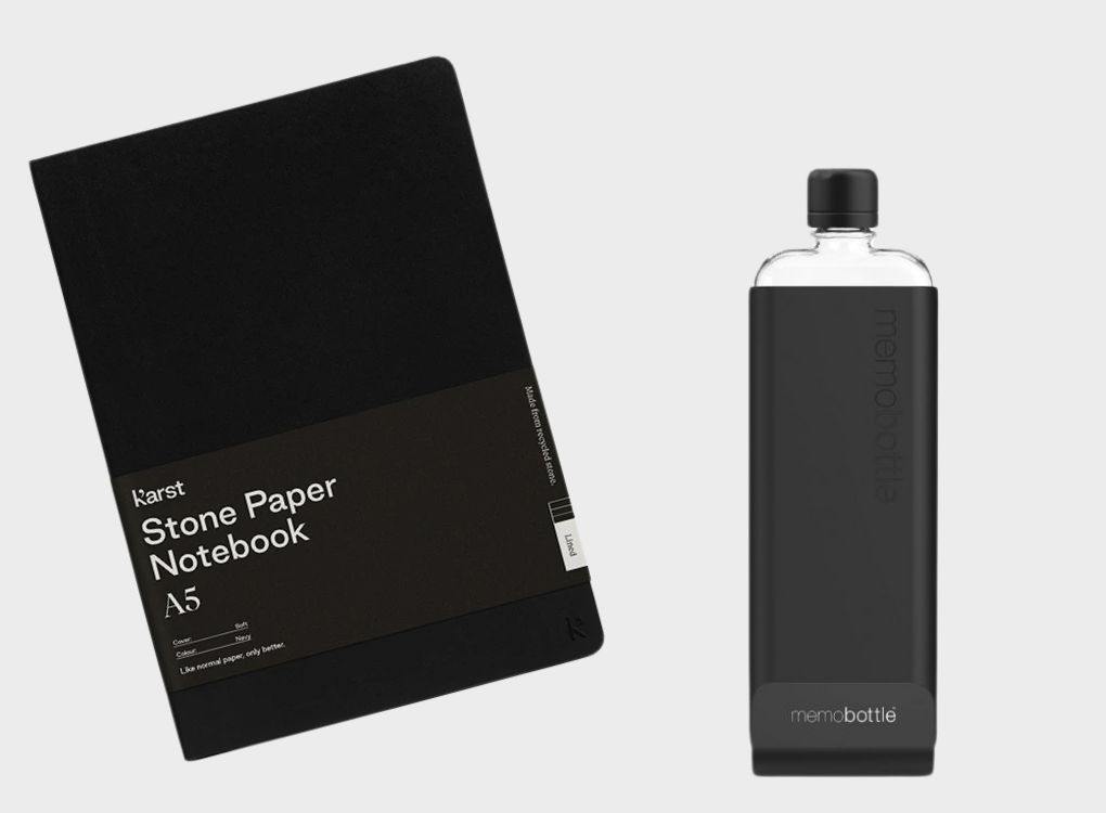 SOFTCOVER NOTEBOOK AND SLIM MEMOBOTTLE BUNDLE NORMAL RRP £61