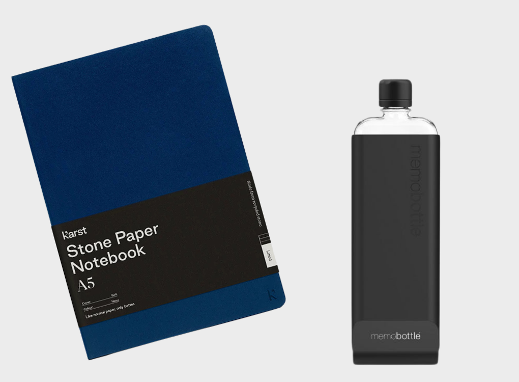 SOFTCOVER NOTEBOOK AND SLIM MEMOBOTTLE BUNDLE NORMAL RRP £61