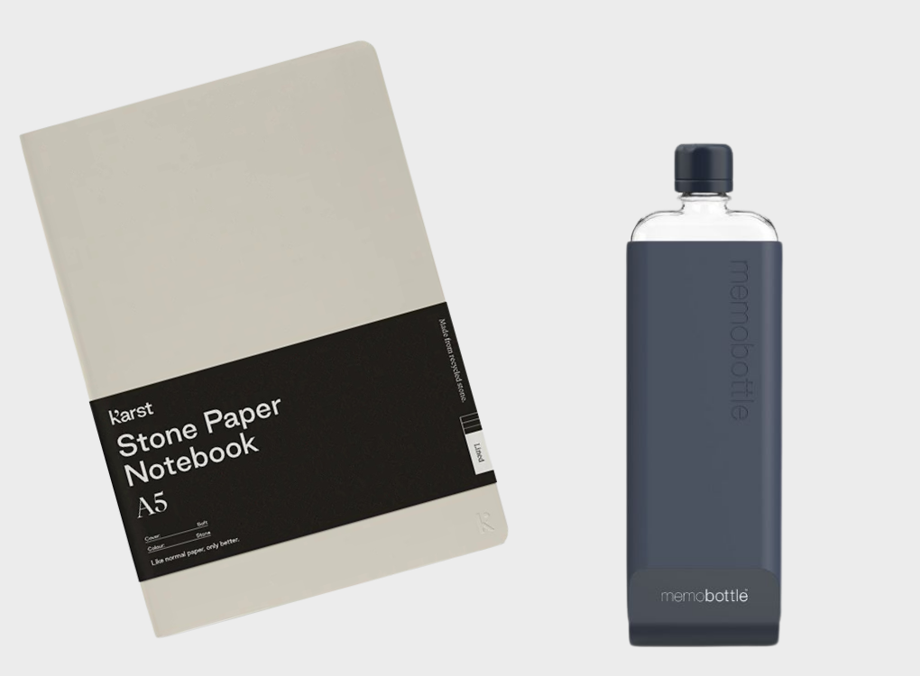 SOFTCOVER NOTEBOOK AND SLIM MEMOBOTTLE BUNDLE NORMAL RRP £61