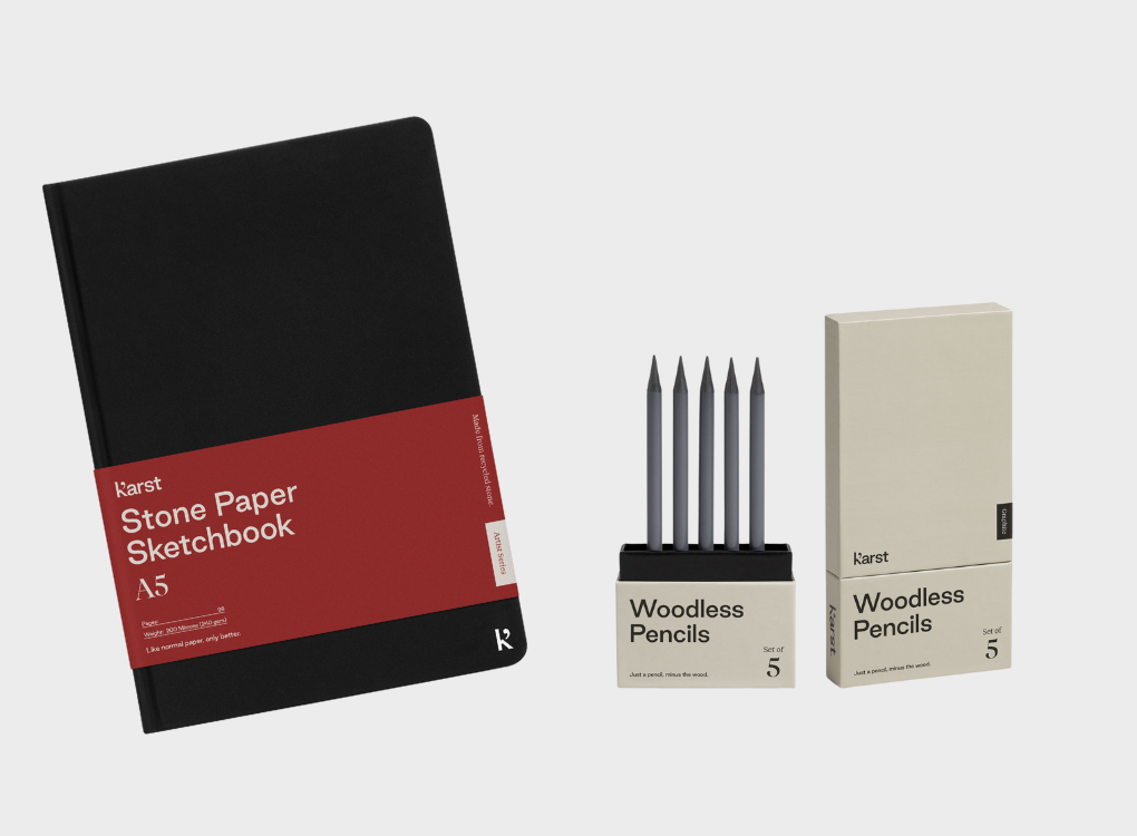 KARST GRAPHITE ARTIST BUNDLE INCLUDES - SKETCHBOOK AND GRAPHITE PENCILS