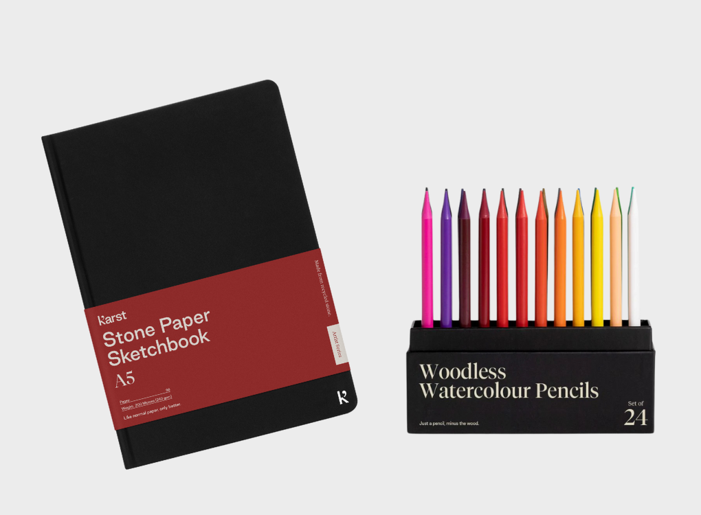 KARST COLOUR ARTIST BUNDLE INCLUDES - SKETCHBOOK AND ARTIST PENCILS
