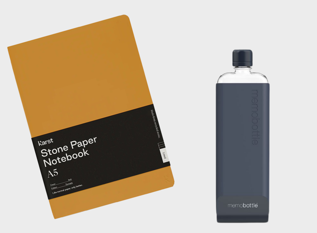 SOFTCOVER NOTEBOOK AND SLIM MEMOBOTTLE BUNDLE NORMAL RRP £61