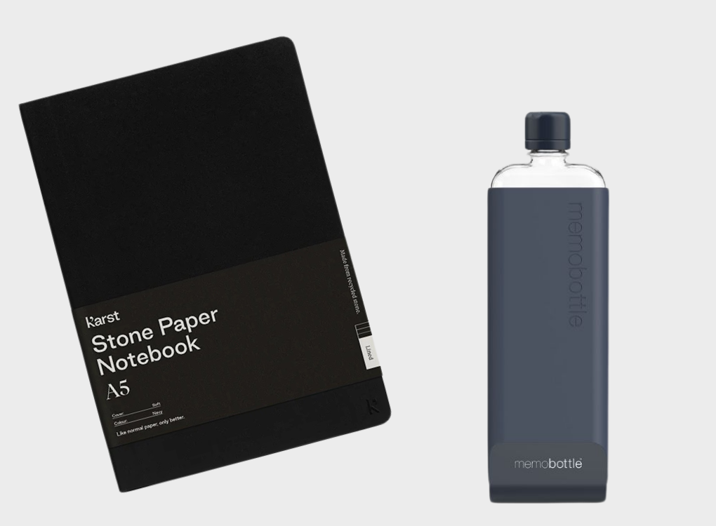 SOFTCOVER NOTEBOOK AND SLIM MEMOBOTTLE BUNDLE NORMAL RRP £61