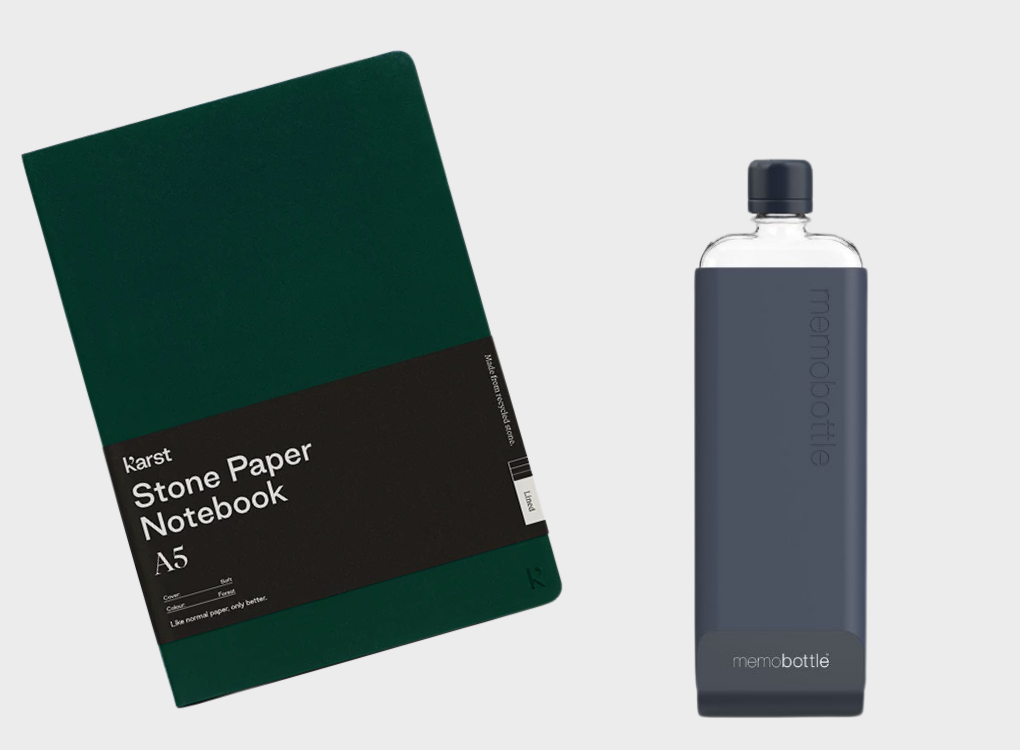 SOFTCOVER NOTEBOOK AND SLIM MEMOBOTTLE BUNDLE NORMAL RRP £61