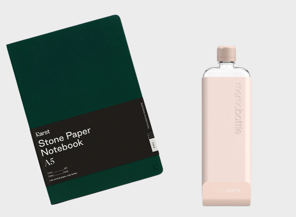 SOFTCOVER NOTEBOOK AND SLIM MEMOBOTTLE BUNDLE NORMAL RRP £61