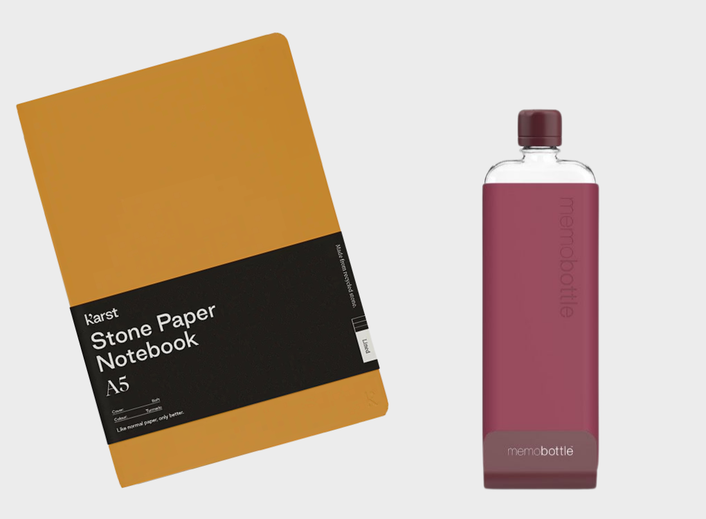 SOFTCOVER NOTEBOOK AND SLIM MEMOBOTTLE BUNDLE NORMAL RRP £61