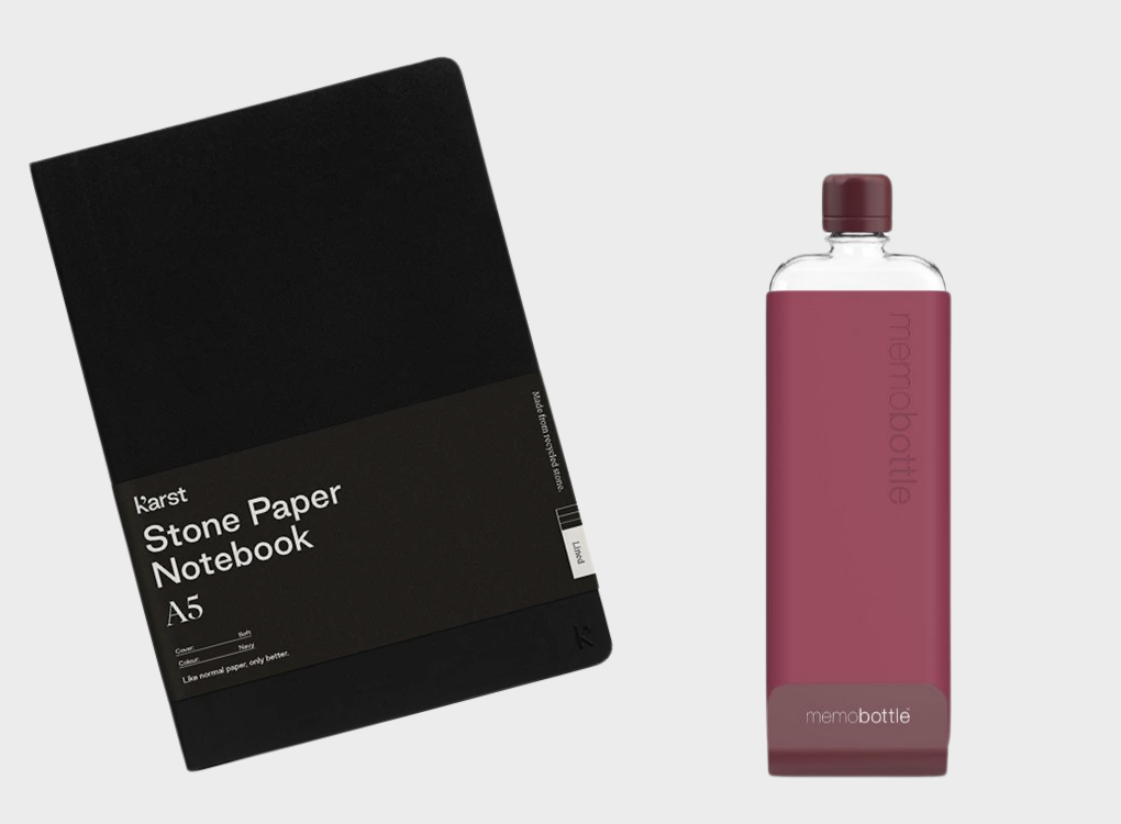 SOFTCOVER NOTEBOOK AND SLIM MEMOBOTTLE BUNDLE NORMAL RRP £61