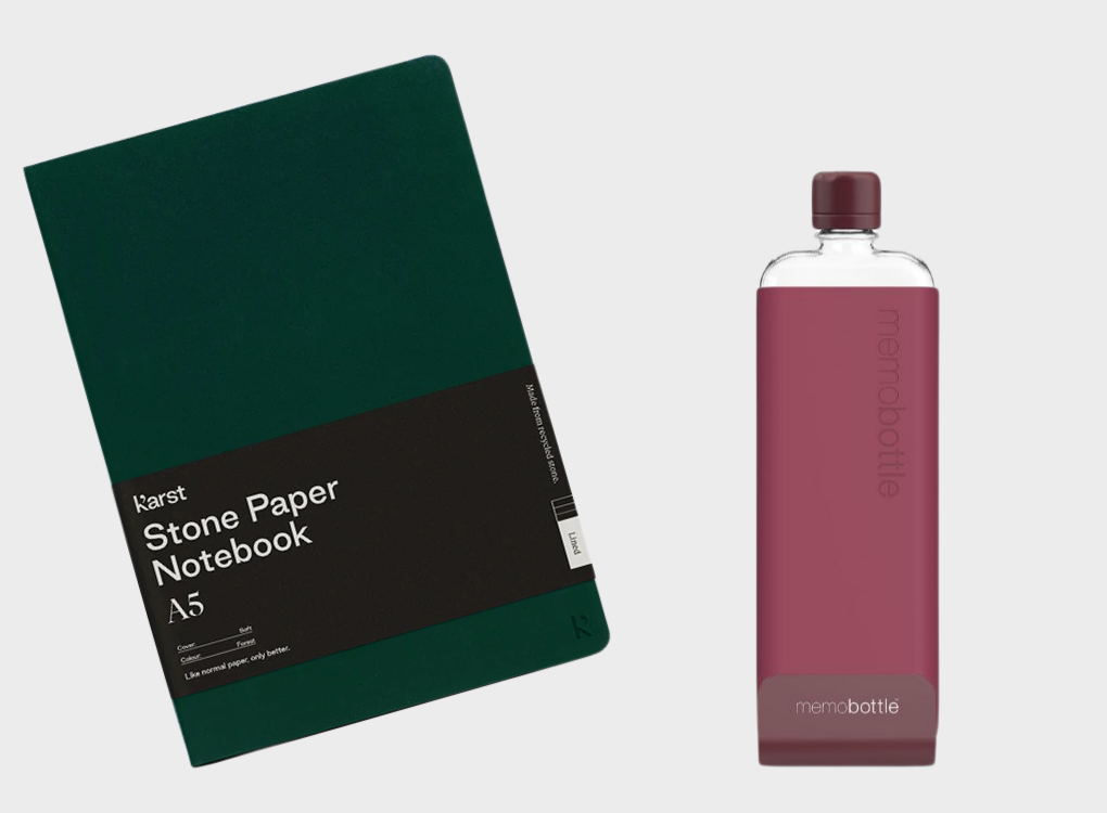 SOFTCOVER NOTEBOOK AND SLIM MEMOBOTTLE BUNDLE NORMAL RRP £61
