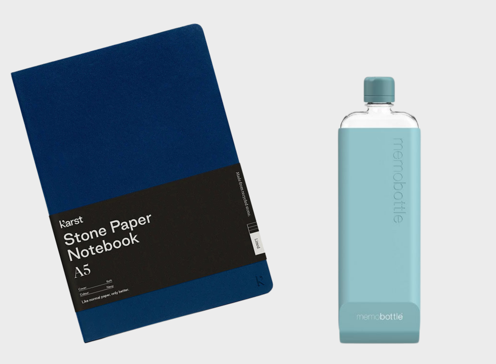 SOFTCOVER NOTEBOOK AND SLIM MEMOBOTTLE BUNDLE NORMAL RRP £61