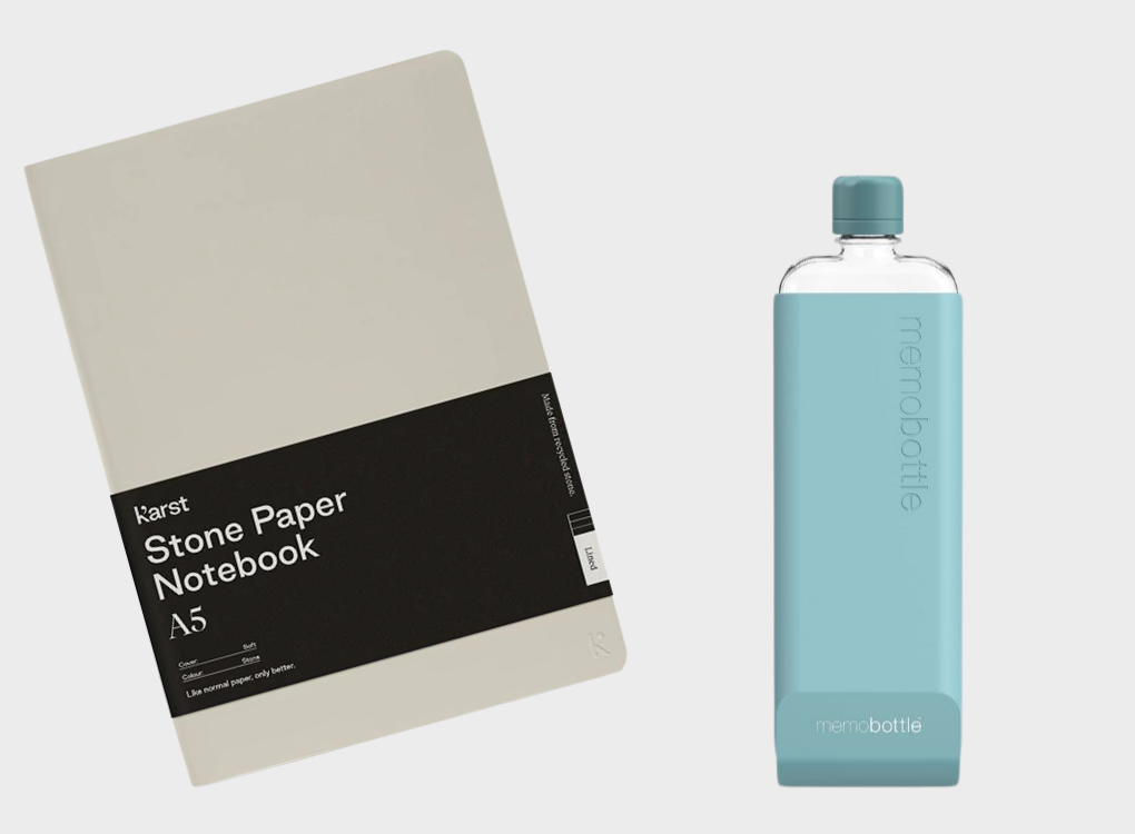 SOFTCOVER NOTEBOOK AND SLIM MEMOBOTTLE BUNDLE NORMAL RRP £61