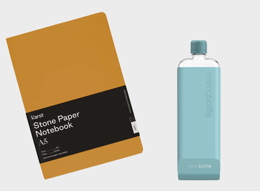 SOFTCOVER NOTEBOOK AND SLIM MEMOBOTTLE BUNDLE NORMAL RRP £61