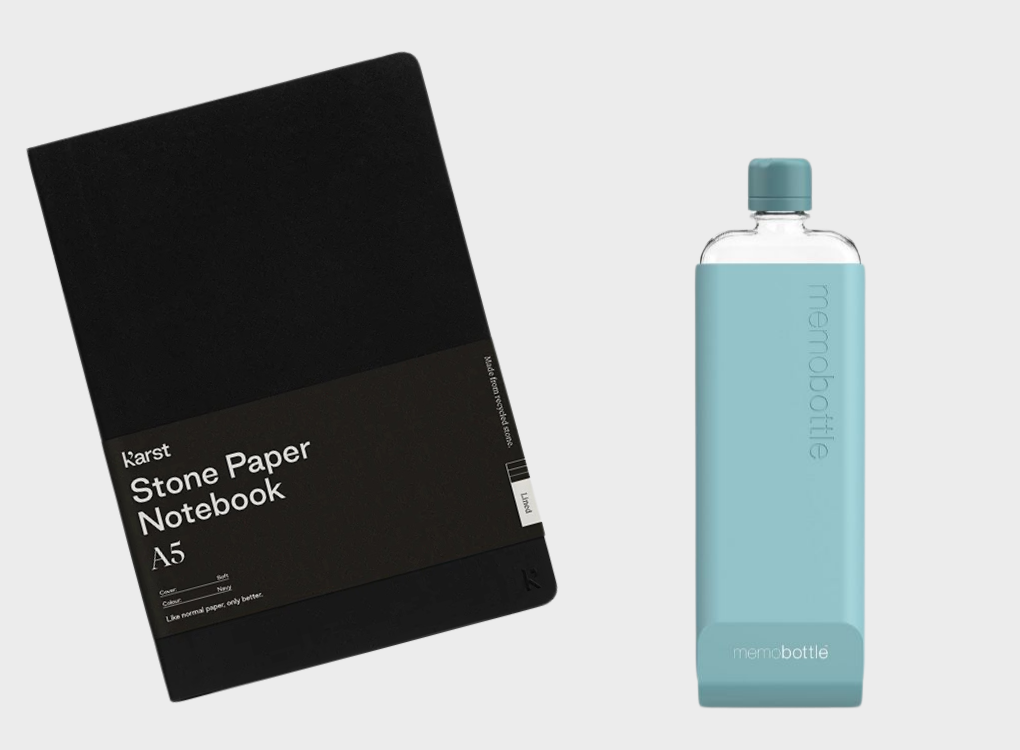 SOFTCOVER NOTEBOOK AND SLIM MEMOBOTTLE BUNDLE NORMAL RRP £61