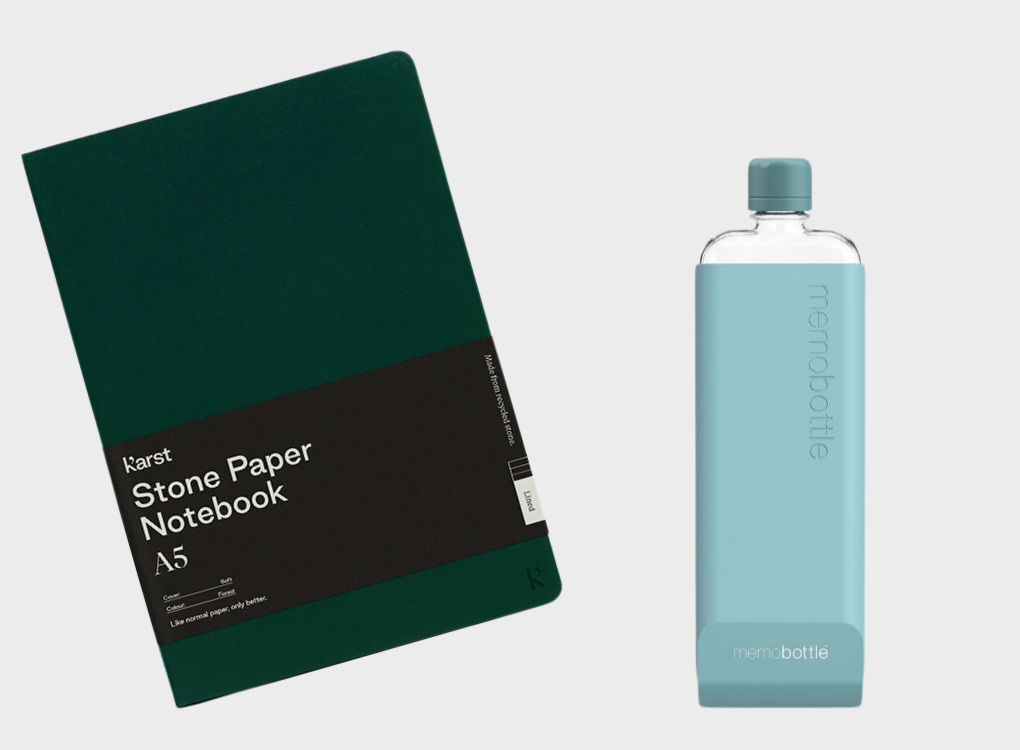 SOFTCOVER NOTEBOOK AND SLIM MEMOBOTTLE BUNDLE NORMAL RRP £61